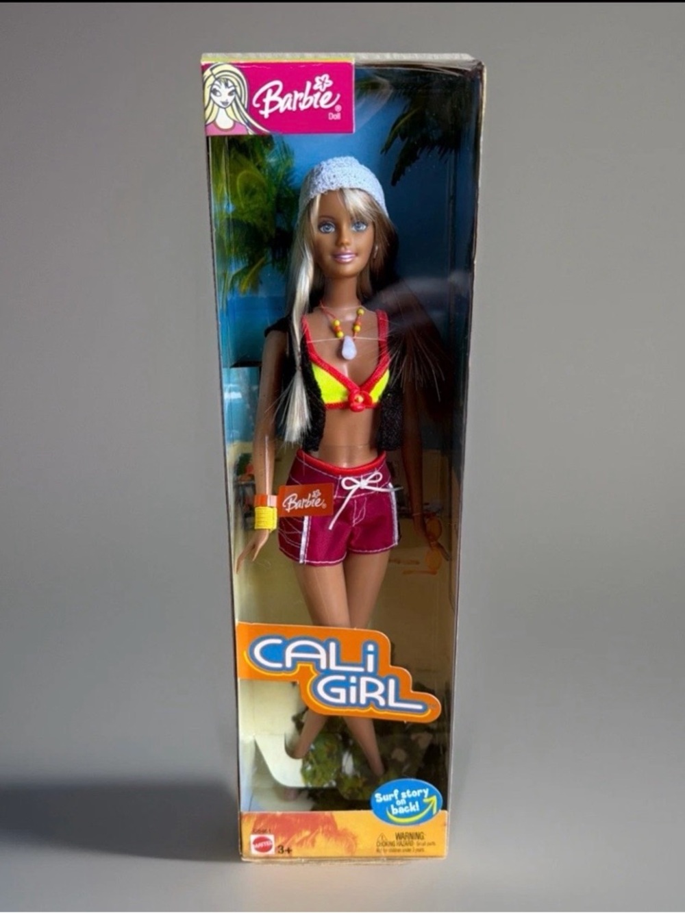 RARE Barbie Cali Girl Doll With Surf Story 2003 Mattel C6461 NRFB